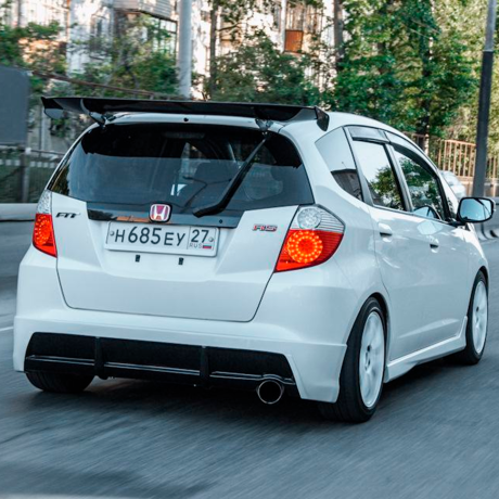 Накладка на задний бампер "Axis" для Honda Fit GE дорестайлинг (2007-2011 г.в.) купить недорого с доставкой в Курган
