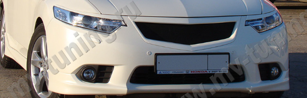 Клыки (накладки) переднего бампера "Type-S" для Honda Accord VIII (2011-2013) купить недорого с доставкой в Курган