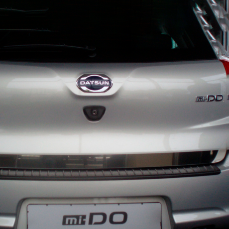 Защитная накладка на задний бампер "АртФорм" для Datsun Mi-Do (2014-н.в.) купить недорого с доставкой в Курган