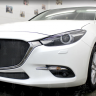 Защита радиатора "Standart" Mazda 3 рестайлинг (2016-2019) верх, чёрная купить недорого с доставкой в Курган