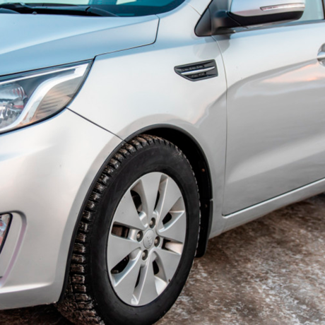 Защитные накладки на арки "АртФорм" для Kia Rio (2011-2015 г.в.), седан купить недорого с доставкой в Курган